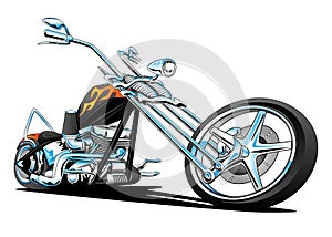 Custom American Chopper Motorcycle, Color