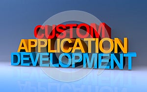 custom application development on blue