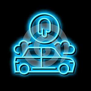 custom auto paint neon glow icon illustration