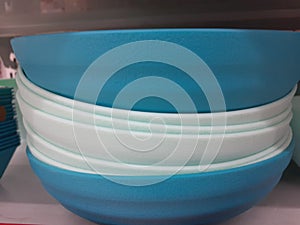 custom blue plate, with many choices of shapes