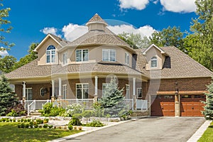 Custom built luxury house in the suburbs of Toronto, Canada.