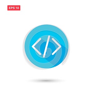 Custom code icon vector design isolated 4