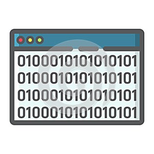 Custom coding filled outline icon, seo