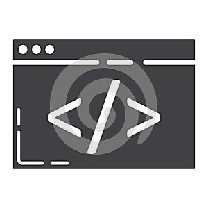 Custom coding glyph icon, seo and development