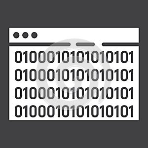 Custom coding glyph icon, seo and development