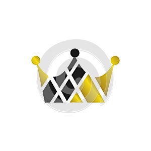 custom crown logo vector design Royal King Queen Prince abstract template