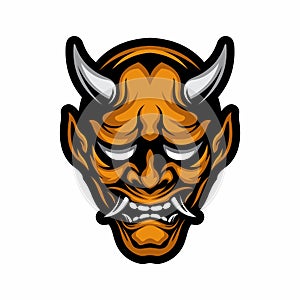 HANYA MASK VECTOR IMAGE