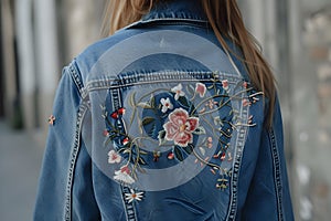 Custom Embroidered Denim Jacket - Personalized Fashion