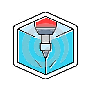 custom engravable color icon vector illustration