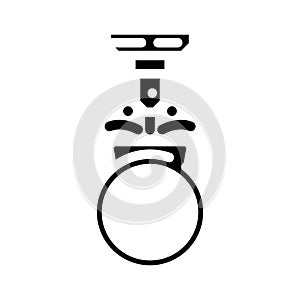 custom engravable glyph icon vector illustration