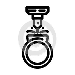 custom engravable line icon vector illustration