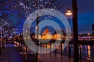 Custom House Dublin at Dusk