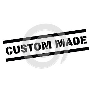 Custom made rubber stamp