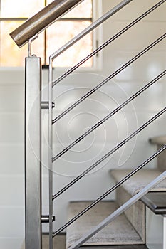 Custom Metal Railing in Modern Farmhouse