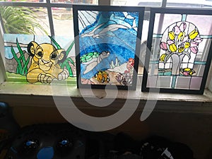 Custom misc stained glass art