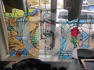 Custom misc stained glass art