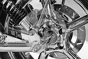 Custom motorcycle wheel