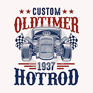 Custom oldtimer 1937 hotrod