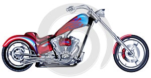 Custom Red Chopper photo