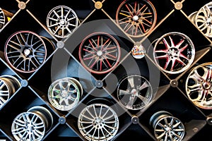 Custom rims in the Tyre repair and wheel alignment Centre of Johannesburg in South Africa