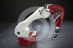 custom robotic end-effector with specialized pliers for delicate work in tight spaces