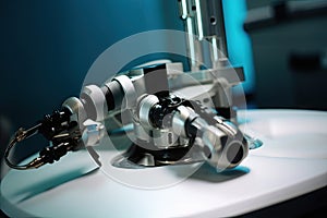 custom robotic end-effector with surgical tool for precise, accurate procedures