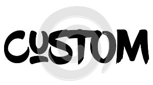 Custom stamp on white