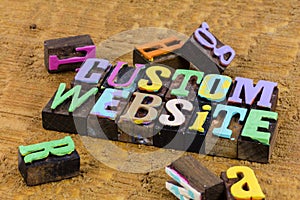 Custom website internet software computer design web marketing