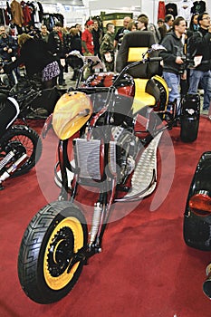 Custom yellow tricycle