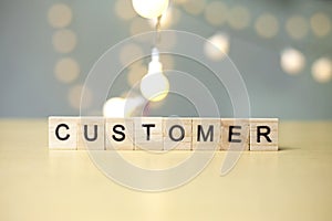Customer, Business Words Quotes Concept