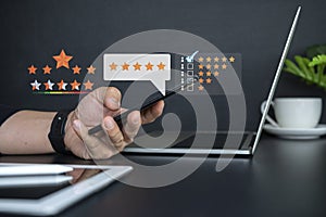 Customer can evaluate quality of service leading to reputation ranking of business