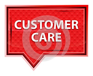 Customer Care misty rose pink banner button