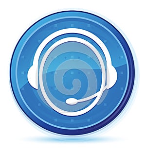 Customer care service icon midnight blue prime round button