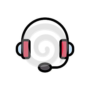 Customer care vector glyph colour icon