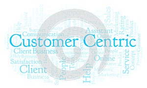 Customer Centric word cloud.
