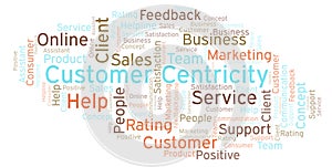 Customer Centricity word cloud.