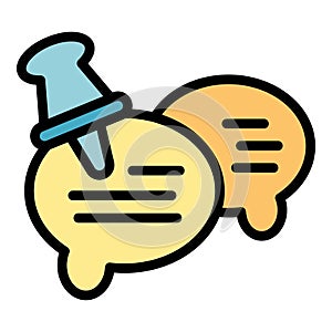 Customer chat icon vector flat
