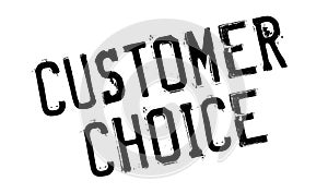 Customer Choice rubber stamp
