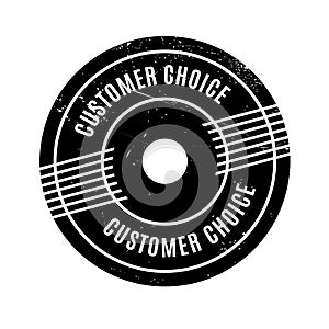 Customer Choice rubber stamp