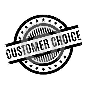 Customer Choice rubber stamp