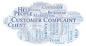 Customer Complaint word cloud. photo