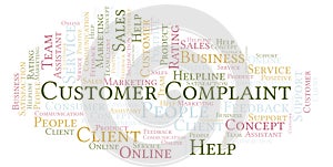 Customer Complaint word cloud. photo