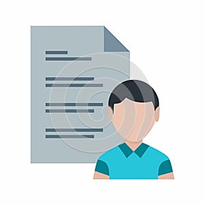 Customer Data icon vector image.