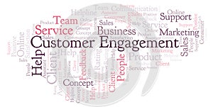 Customer Engagement word cloud