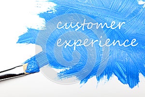 Customer experience business concept