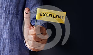 Customer Experience Concept, Best Excellent Services Rating for