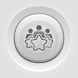 Customer Experience Line Icon.