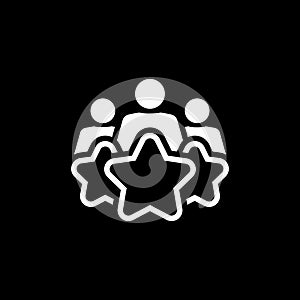 Customer Experience Line Icon.