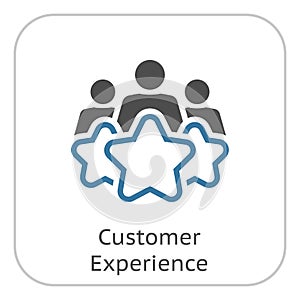 Customer Experience Line Icon.