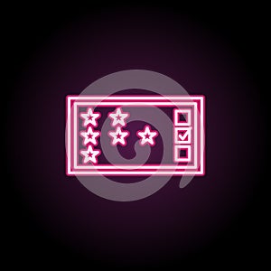 customer experience line icon on white background